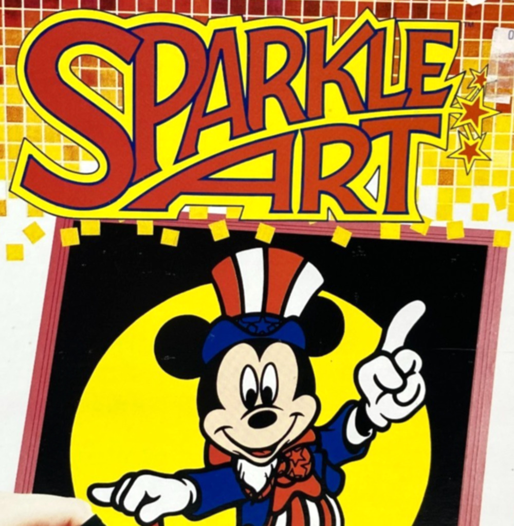 Vintage Mickey Mouse Sparkle Art Kit Disney Colorforms Craft Set #872 1991